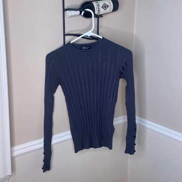 Topshop charcoal Long sleeve sweater - Picture 2 of 6